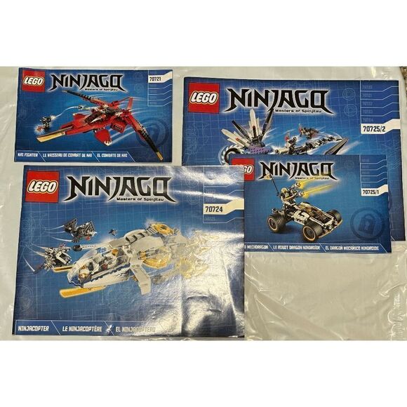 Lego Ninjago Manuals only 70721 & 70724 & 70725/1 & 70725/2 Very Good - Picture 1 of 5